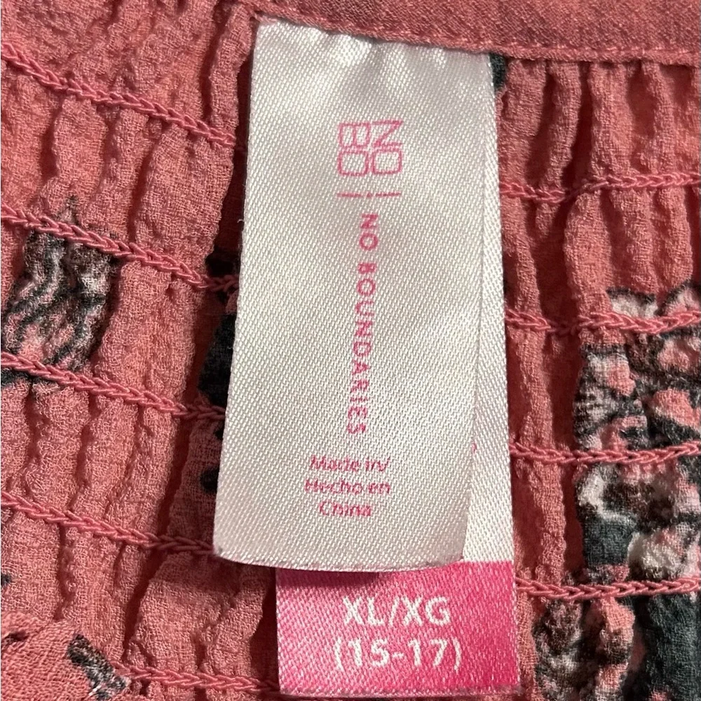 No Boundaries‎ Pink Textured Top